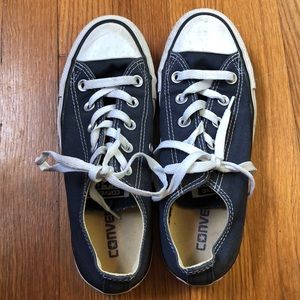 navy blue converse